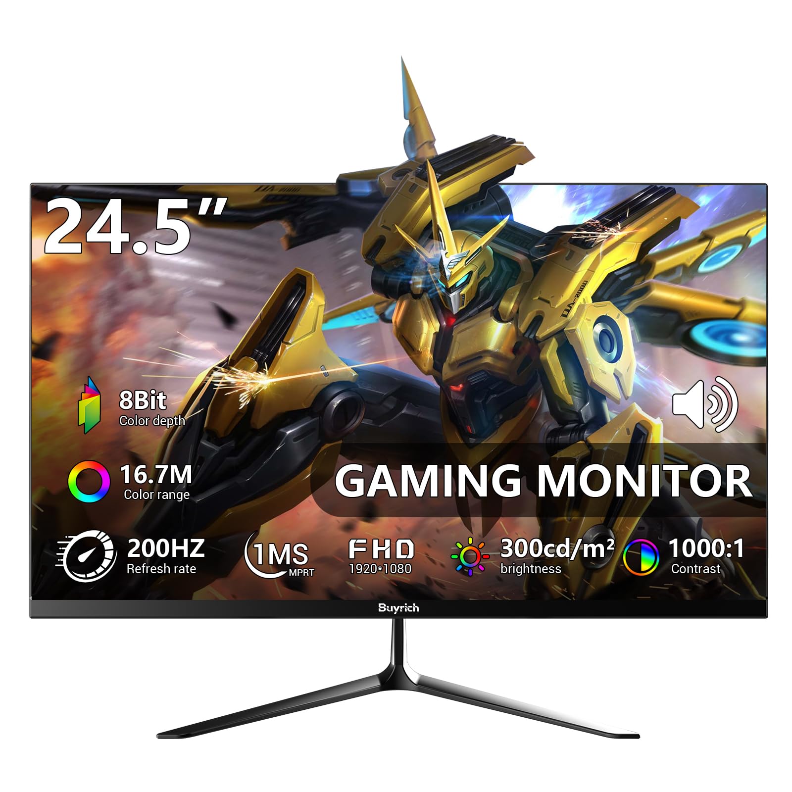 ディスプレイ・モニター本体 24.5 Inch Gaming Monitor 200Hz FHD Amazon.com: BUYRICH 24.5 Inch Gaming Monitor, 200Hz Refresh Rate